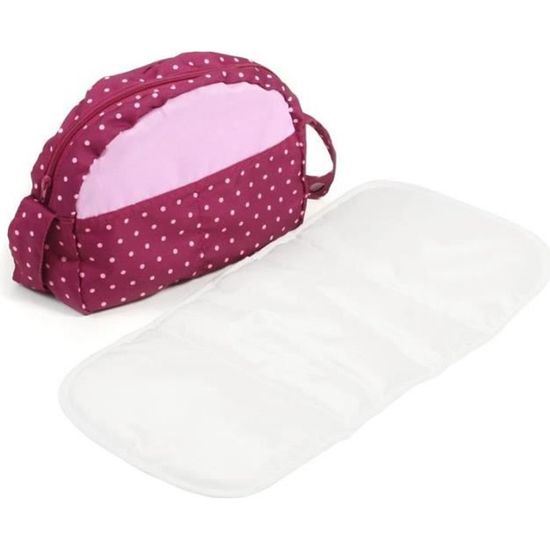 Sac à Langer Poupée Bayer Chic - Avec Matelas Lavable - Fixation Poussette - 27x9x22cm