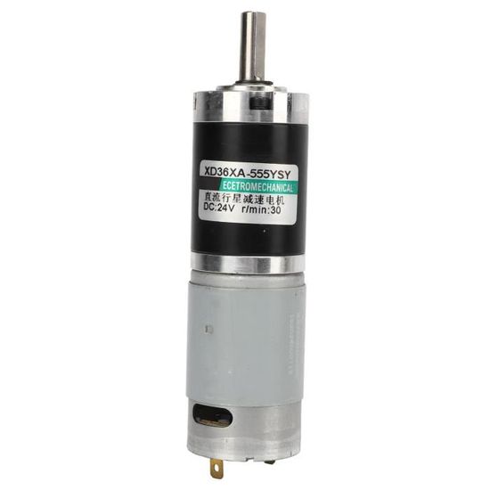 Motoréducteur 370WG 24V 1RPM – Couple 20kg.cm, Vis Sans Fin Métal, Support Montage Inclus