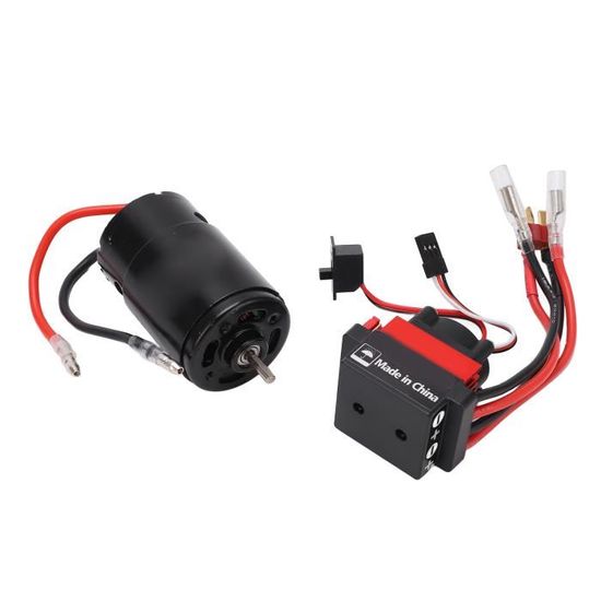 Moteur Brossé F540 35T étanche + ESC 60A Pour Voiture RC 1/10 - Compatible 2S/3S LiPo, Pour Crawler, Buggy