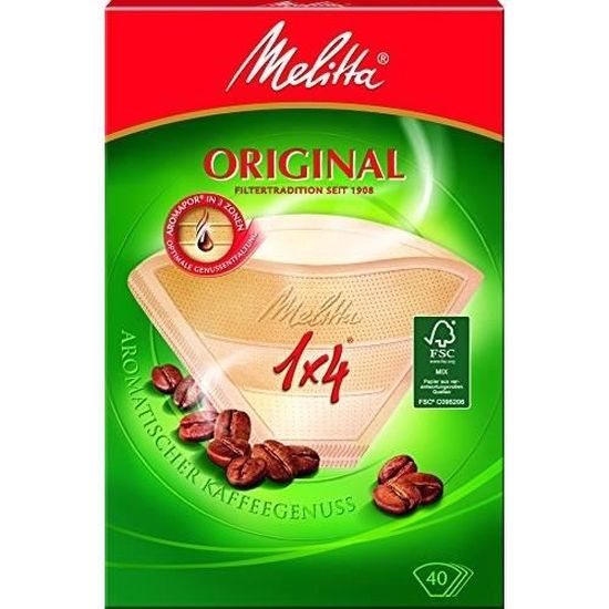 Filtres à Café Melitta Gourmet Intense - Lot De 80, 1x4 Cm