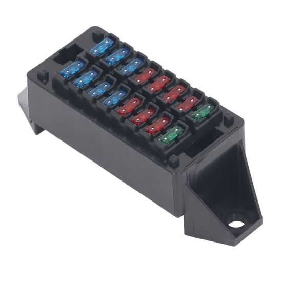 Boîte à Fusibles 10 Voies 12-32V Jtron - Voyants LED D'avertissement Pour Voiture, Bateau Ou Camping-car