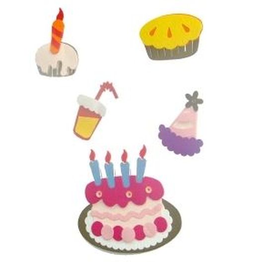 5 Stickers 3d Gateau Anniversaire Entre 3 Et 5 Cm Achat Vente Sticker Scrapbooking 5 Stickers 3d Gateau Annive Cdiscount