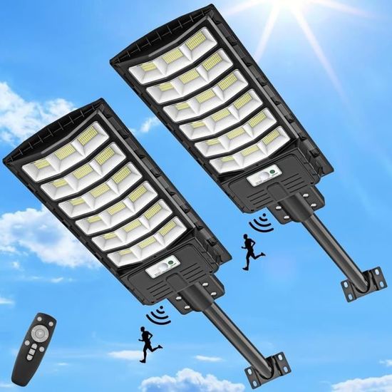 JESLED Lampe Solaire Exterieur, 108LEDs Projecteur LED Exterieur Detecteur de Mouvement, 2600mAh Rotatif Lu, 4 Modes, Applique Murale De Sécurité étanche Sans Fil, 2 Paquet JESLED Lampe Solaire Exterieur, 108LEDs Projecteur LED Exterieur Detecteur de Mouvement, 2600mAh Rotatif Lu, 4 Modes, Applique Murale De Sécurité étanche Sans Fil, 2 Paquet