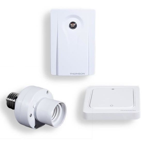 THOMSON Pack Alarme maison sans fil avec caméra de surveillance connecté  510762 - Cdiscount Bricolage