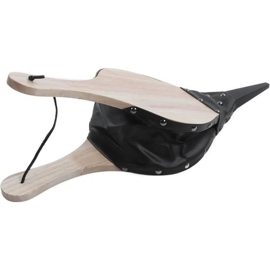 Soufflet De Cheminée En Cuir Effet Bois - Design Vintage, Pratique Pour Attiser Le Feu (43 X 17 Cm) - 10