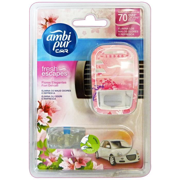 AMBI PUR Fleurs de voiture de base Delicate Déodorant Accessoires Voitures et Motos