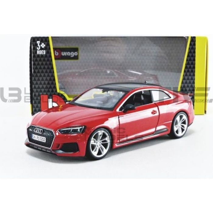 Voiture Miniature de Collection - BBURAGO 1/24 - Audi RS 5 Coupe - 2019 - Red - 21090R