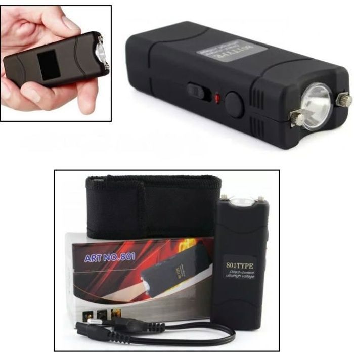 LAMPE TORCHE LED RECHARGEABLE MINI SHOCKER ELECTRIQUE 10000 V