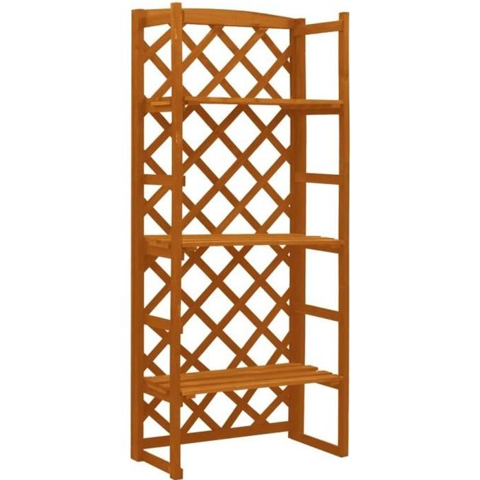 🍃❤️8582Luxueux - Jardinière avec treillis étagères Extérieur Balcon - Lit surélevé de jardin - Bac à fleurs plantes Décoration Jard