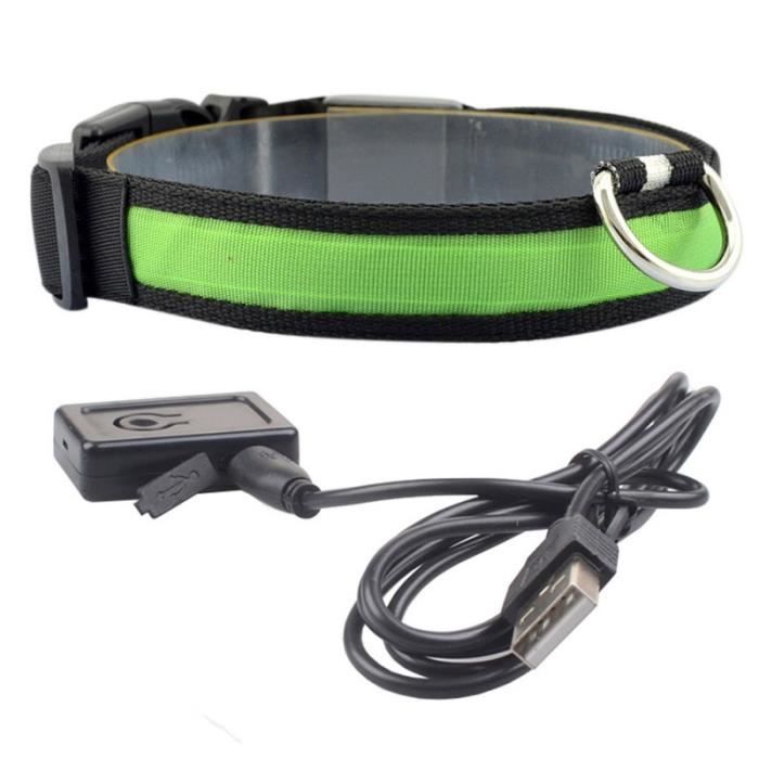 collier -Collier de chien Led chargeur USB Anti-perte - Collier d'accident de voiture pour chiens, c...- Modèle: E M - HOCWXQC02496