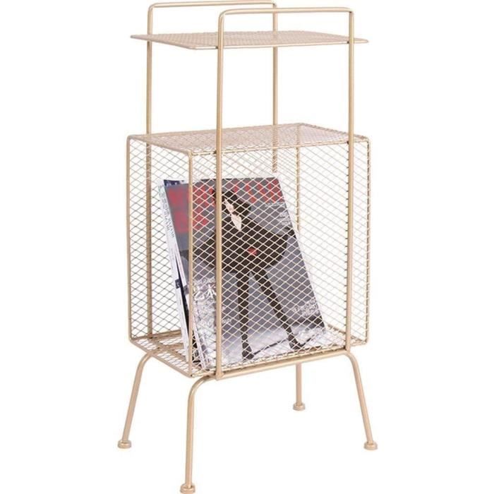 Tables de jardin Fer forgé Side Table-Table d'appoint, Rack Multi-Couches, Haute température Peinture Anti-Rouille, lége 100991