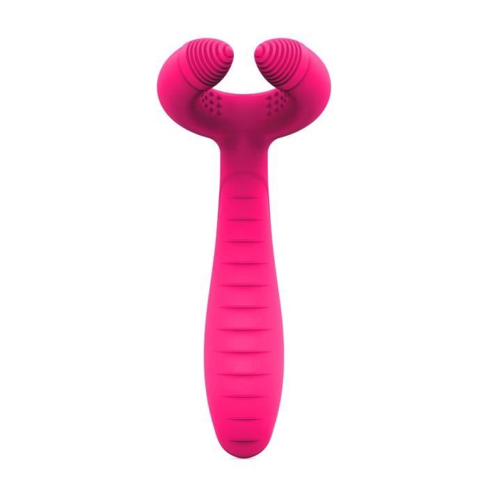 Étanche 3 moteurs gode vibrateur adulte jouets sexuels pour femme Silicone Clitoris vagin pénis stimulateur masseur pour-Type Red