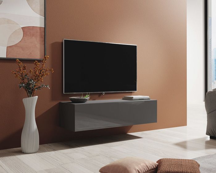 Meuble TV Berit 120x30 gris
