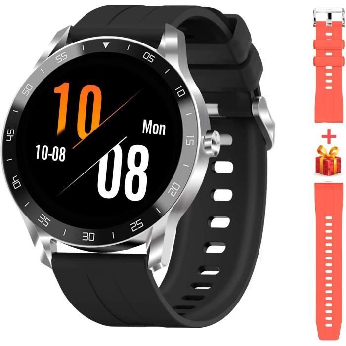 Blackview X1 Montre Connectée Homme Smartwatch Montre Sport Podomètre Cardiofrequencemètre Etanche 5ATM Natation Running Alarme Chro