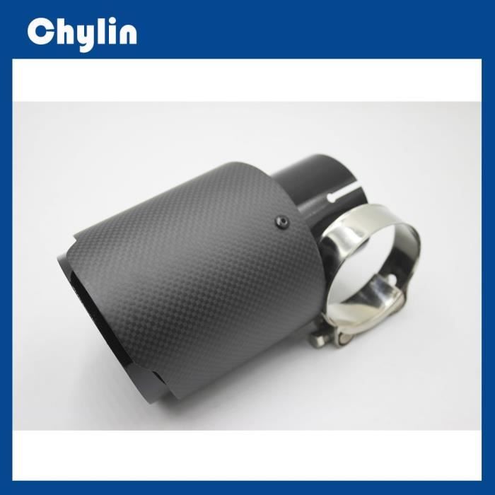 Pièces Auto,Embout pour système d'échappement universel,1 pièce,en acier inoxydable,ovale,incliné,nouveau - Type 57MM IN 76MM OUT
