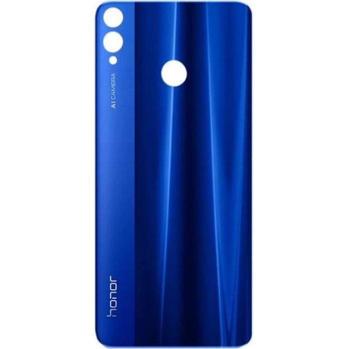 Cache batterie vitre arrière Honor 8X bleu