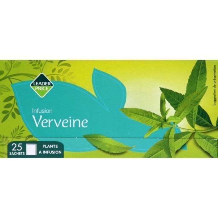 Infusion verveine 32,5g Leader Price