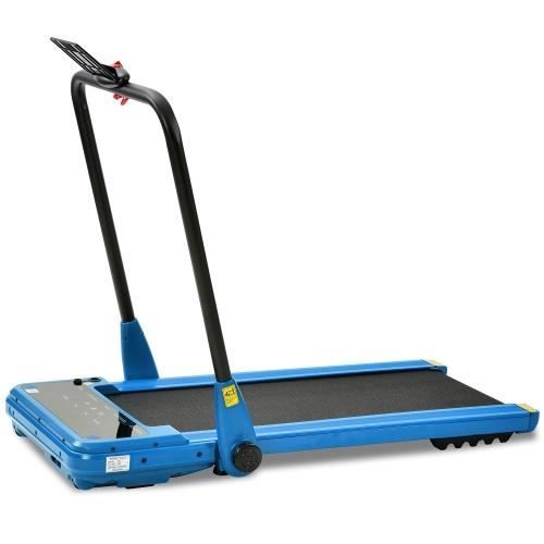 Tapis de course pliable électrique avec télécommande bleu(moteur puissant de 1,5 chevaux)(l'entrepôt allemand en stock)