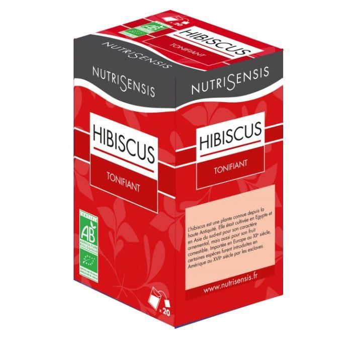 Infusion Fleurs d'Hibiscus Bio, forme & bien-êt...