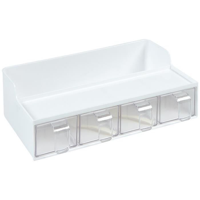 Boîte d'assaisonnement cuisine tiroir multifonction ensemble de fournitures de cuisine rack salière pot d'assaisonnement