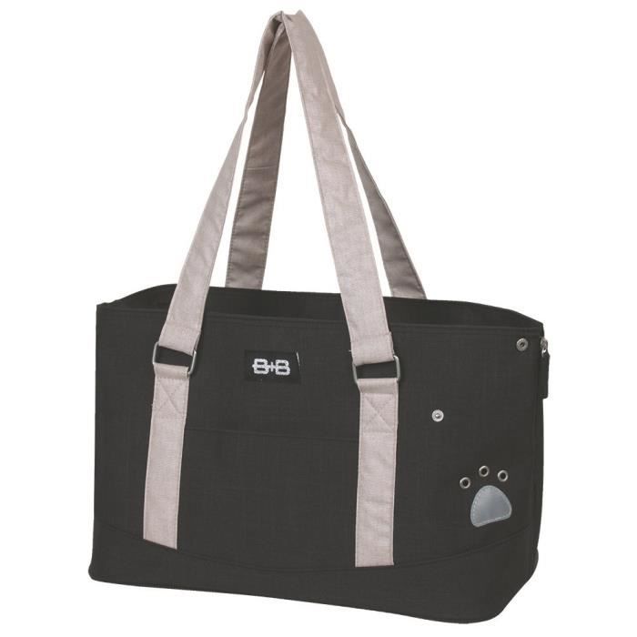 NOBBY Sac transport Devon Universal - 42x21x26cm - Anthracite - Pour chien