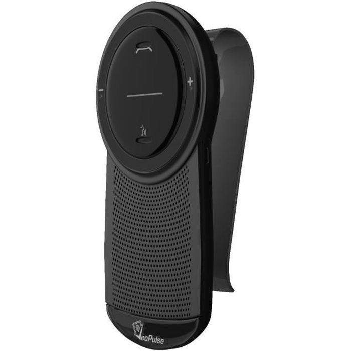 VeoPulse Kit Main Libre Bluetooth Voiture B-Pro - compatible tous téléphones - Allumage automatique - Compatible Siri, OK Google