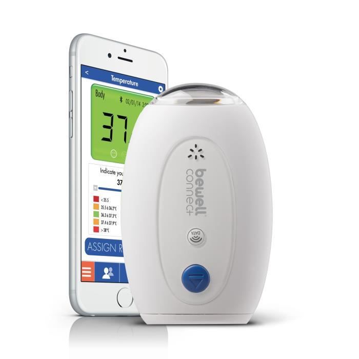 Visiomed Thermomètre Médical sans Contact Connecté