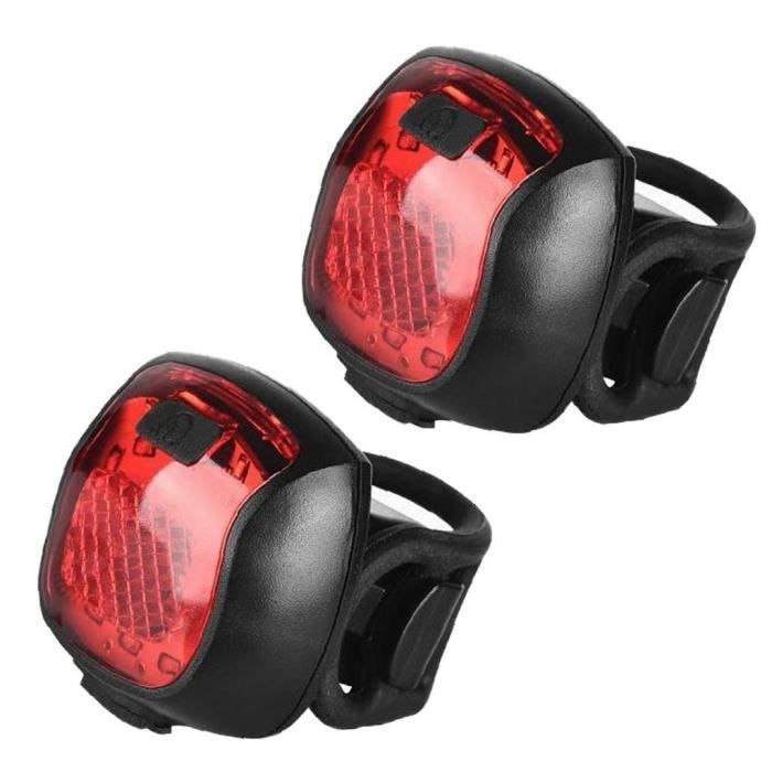 Vélo arrière USB USB rechargeable étanche de la queue de vélo de vélo LED AVERTISSEMENT AVERTISSEMENT 2PCS