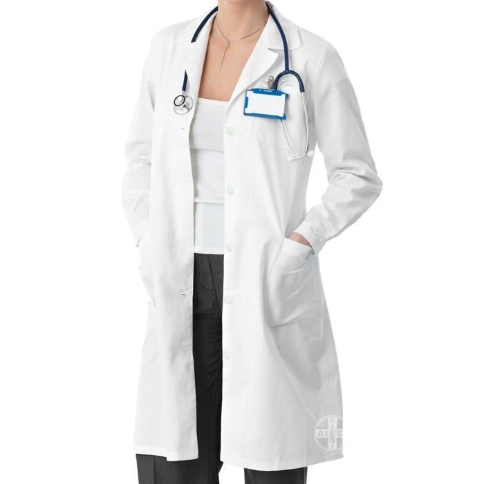 Aiesi AHS CD 54 B R Blouse de Docteur laboratoire pour femme 100 coton blanc sanforise Blanc Cdiscount Pret a Porter