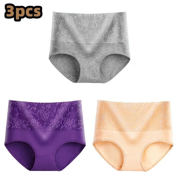 YaShaer Lot De Slips Taille Haute En Coton Pour Femme - Confort Et Élégance Quotidienne