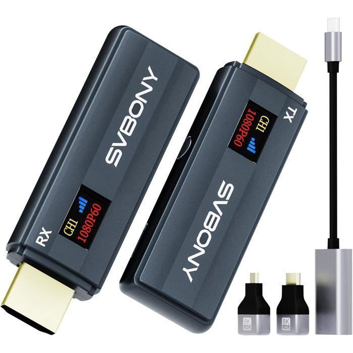 Hdmi Sans Fil 4K 50M, Transmetteur Hdmi Sans Fil 5G 165Ft Station