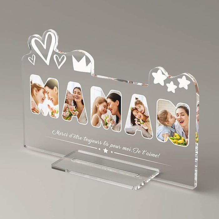 Cadeau Marraine Acrylique Gravé - Plaque Puzzle "Merci D'être Importante" - Personnalisable
