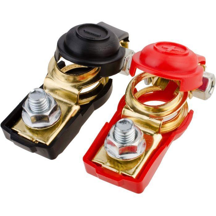 Adaptateurs De Borne De Batterie M8 En Laiton - Connexion Sécurisée Pour Cosse 12V Voiture, Camion, Camping-car - 4