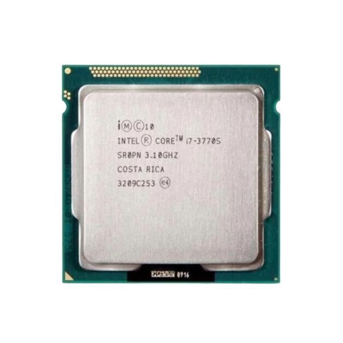 Core i7-3770S CPU Socket LGA 1155 4 cœurs 8 threads 3.1 GHz 8 Mo cache L3 65W