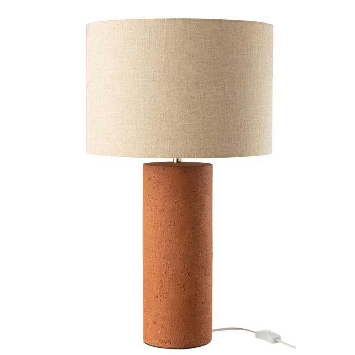 Lampe sur pied en terre cuite Terracotta 38x38x65 cm
