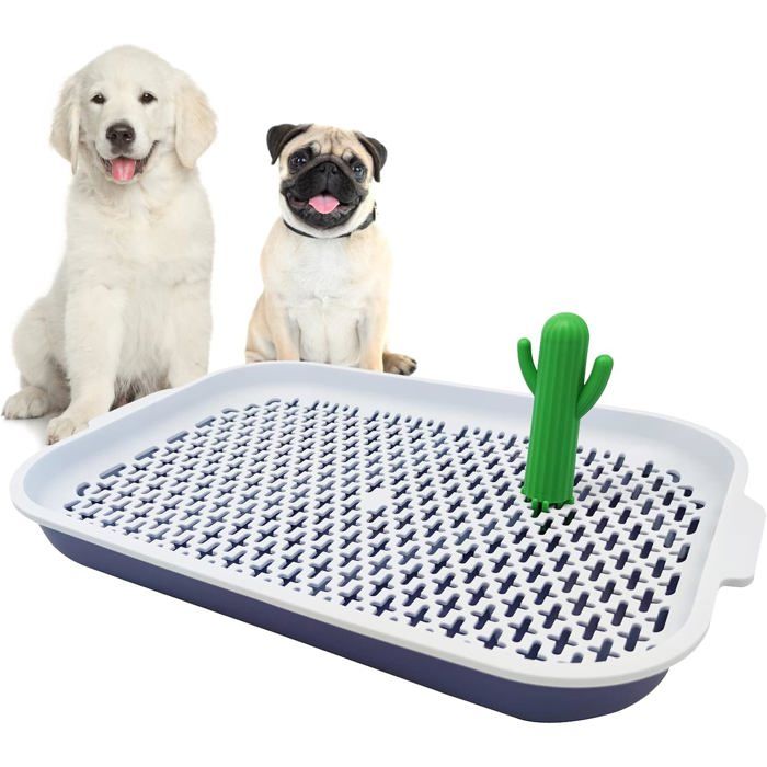 Bac sanitaire pour chiens - BPS BUENA PET SHOP - BPS-5574AZ - Polypropylène - Taille M/L - Double fond hygiénique