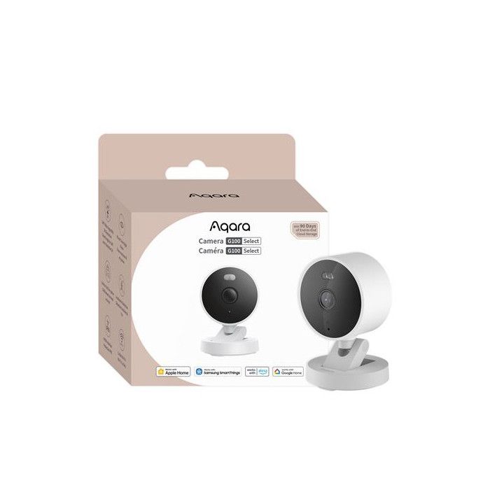 Caméra de surveillance connectée Aqara G100 Select intérieure-extérieure Blanc