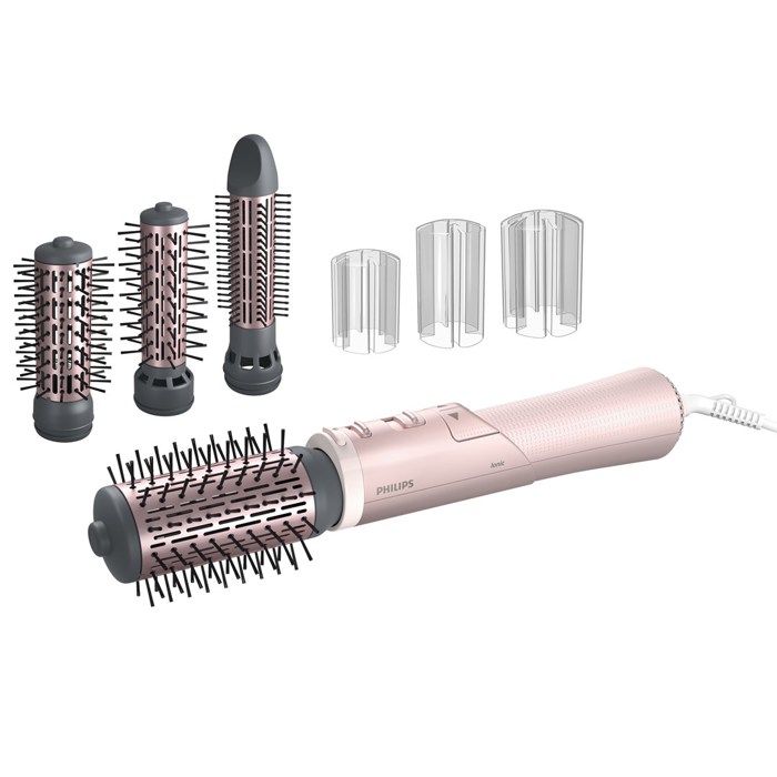 Brosse soufflante - PHILIPS - BHA 735/00 - Ionisation - 3 niveaux chaleur - 2 vitesses - Accessoires inclus