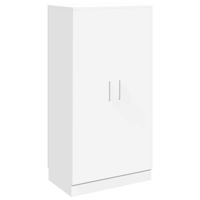 VIDAXL Meuble à chaussures - design simple et élégant - 7 étagères - blanc - (55x35x108 cm) BONNE1165