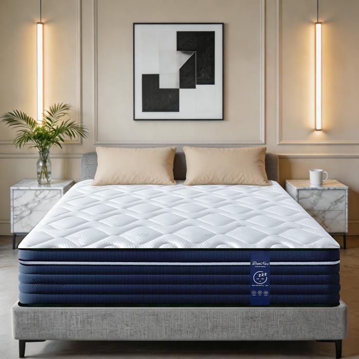Matelas 140x190 cm Épais 26 cm Mousse à Mémoire de Forme Sommeil Silencieux et Profond Respirante Oeko-Tex Dureté Modérée