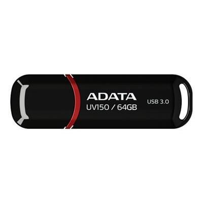 Clé USB ADATA UV150 64 Go - USB 3.0 - Noir