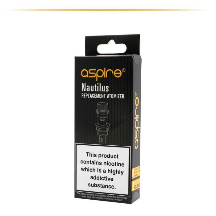 5 batteries 1.8ohm Aspire Nautilus 2 BVC conviennent au rservoir de  vaporisateur de vaporisateur Nautilus 2 / Nautilus AIO / Nautil - Cdiscount  Au quotidien