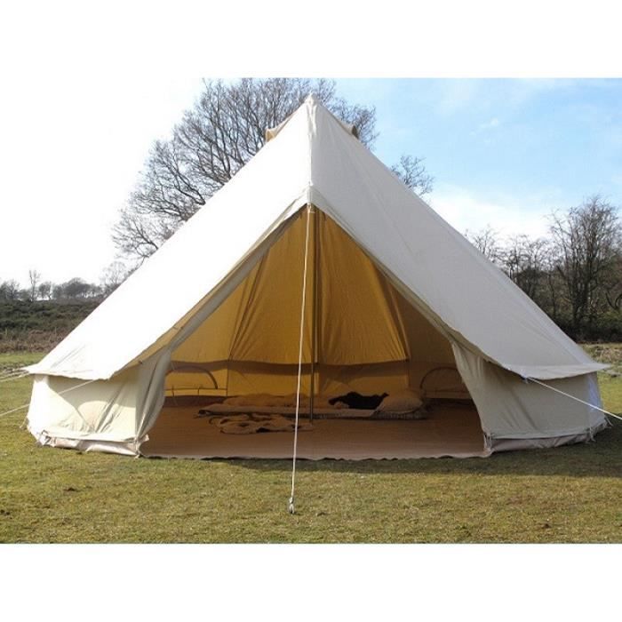 Tente De Camping Familiale 4m Cotton Bell Tente Prix Pas Cher Cdiscount