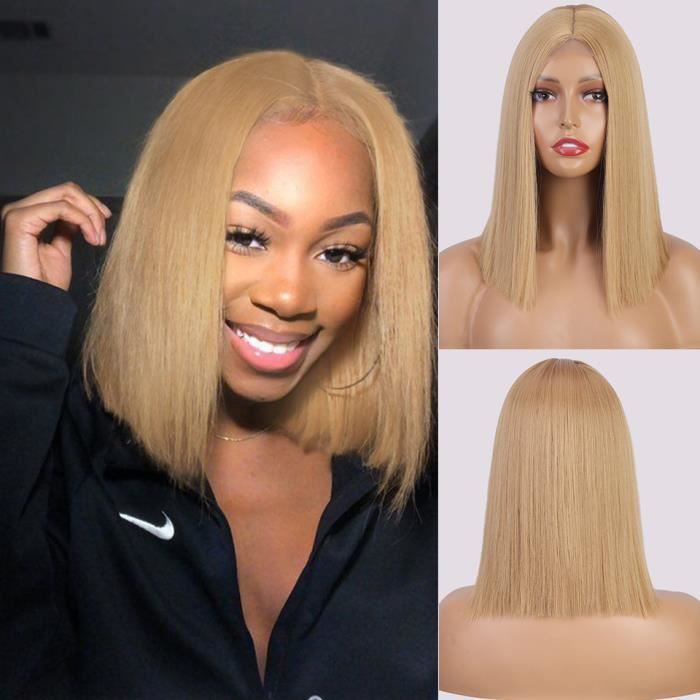 Perruque blonde courte femme on sale