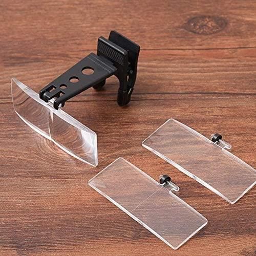 Loupe Dentaire pour Travaux de Précision, Lunette Loupe Grossissante avec Lampe Loupe LED, Loupe Frontale Fort Grossissement 2.5X 3.0X 3.5X Utilisées