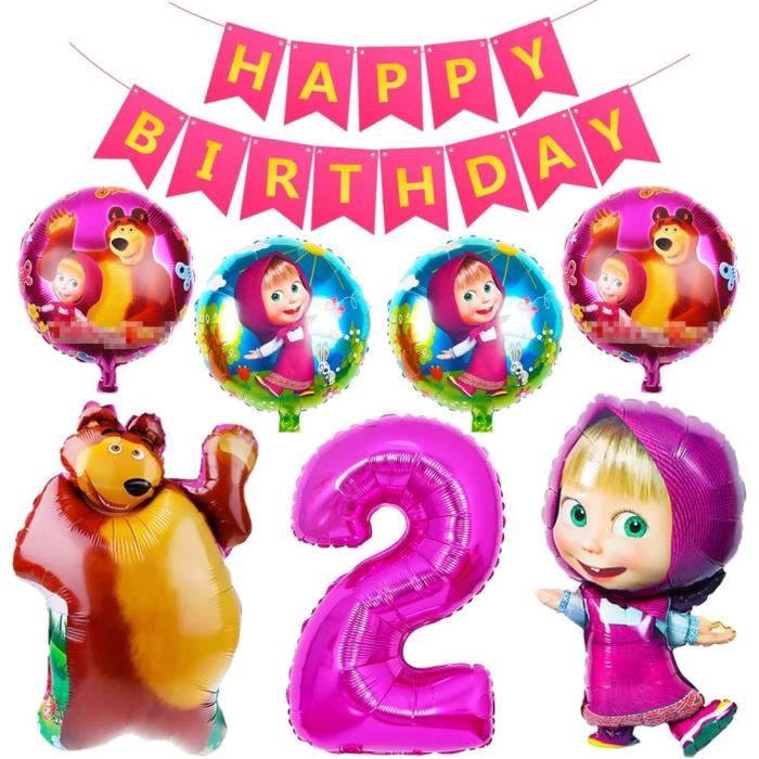 32 Pièces Décoration Anniversaire Kpop Dem_on Hu_nters - Bannière, Ballons, Décorations Cupcakes - Thème Enfant Fille