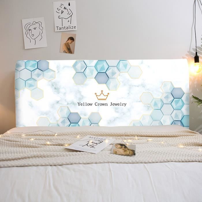 Housse De Tête De Lit Extensible, Couverture De Tête De Lit En Coton