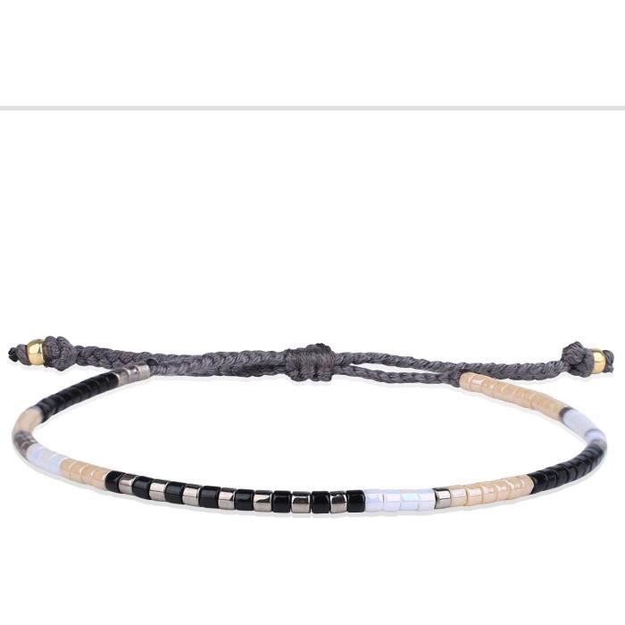 Bracelet D Amiti En Perles Miyuki Kelitch Marron 62H Longueur 15 