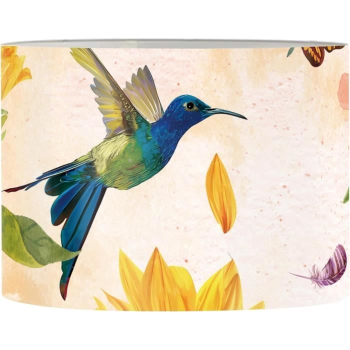 abat-jour-pour-lampe-de-table-motif-colibri-abat-jour-tambour-abat