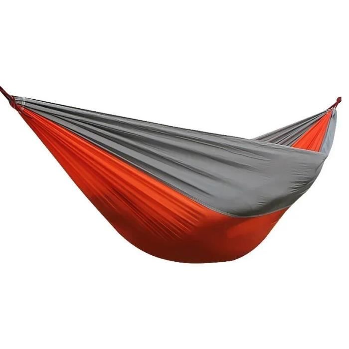 Hamac Ultra Léger En Soie De Parachute Olive-Bleu Clair Avec Cordes